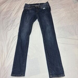 VIGOSS Womens Blue Denim Jeans Straight Slim Leg Style P2640KA Size 5
